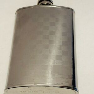 Stainless Steel Checkered Flask